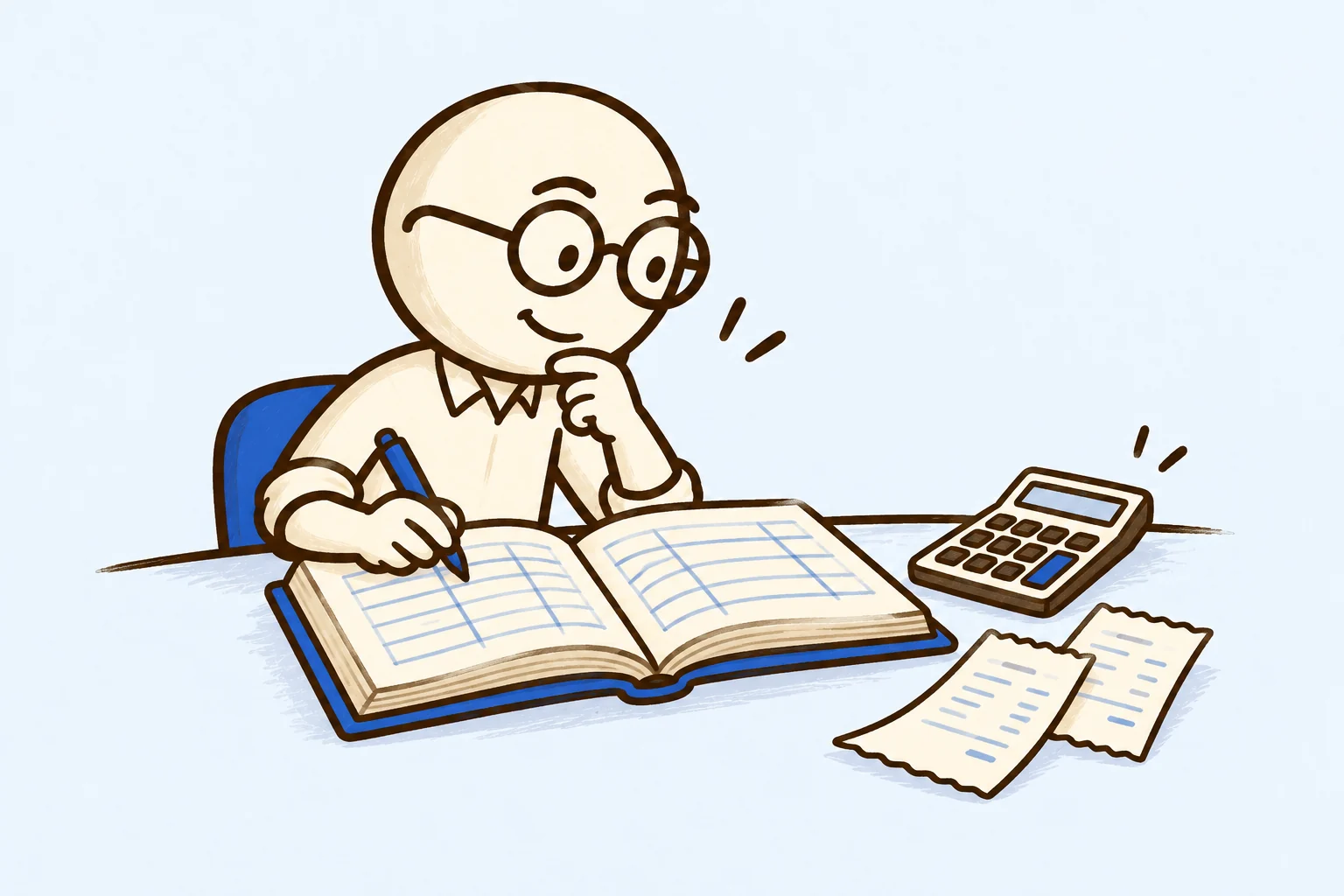 Scott illustrates accounting & tax.