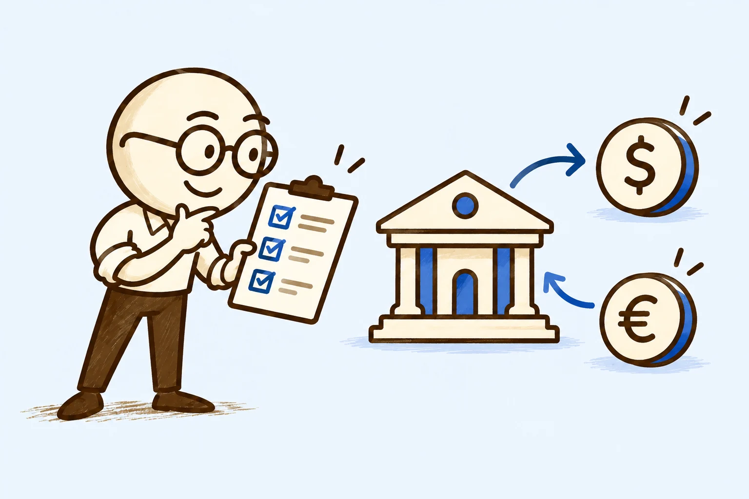 Scott illustrates banking & cross-border funds.